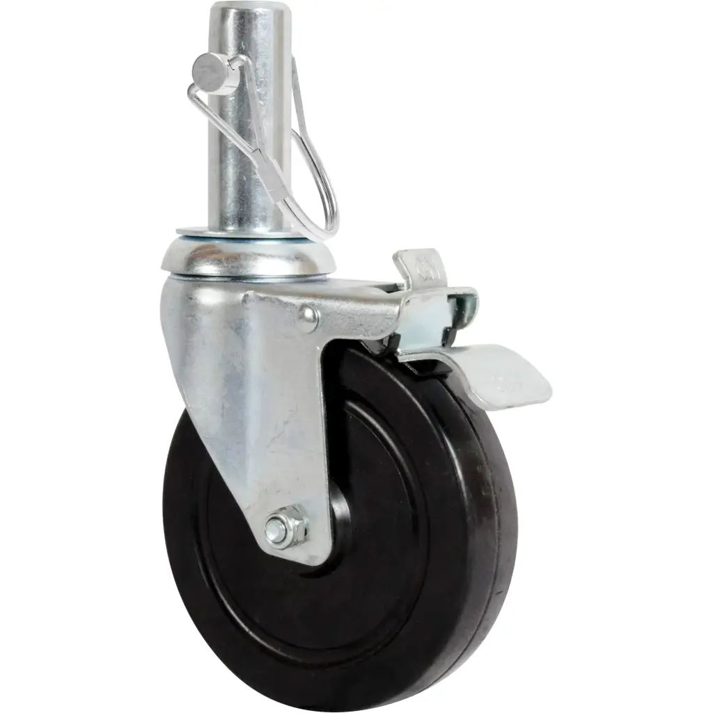 5" caster for scaffolding with locking pins