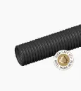 Tuyau de drain non-perforé noir 6" x 30m
