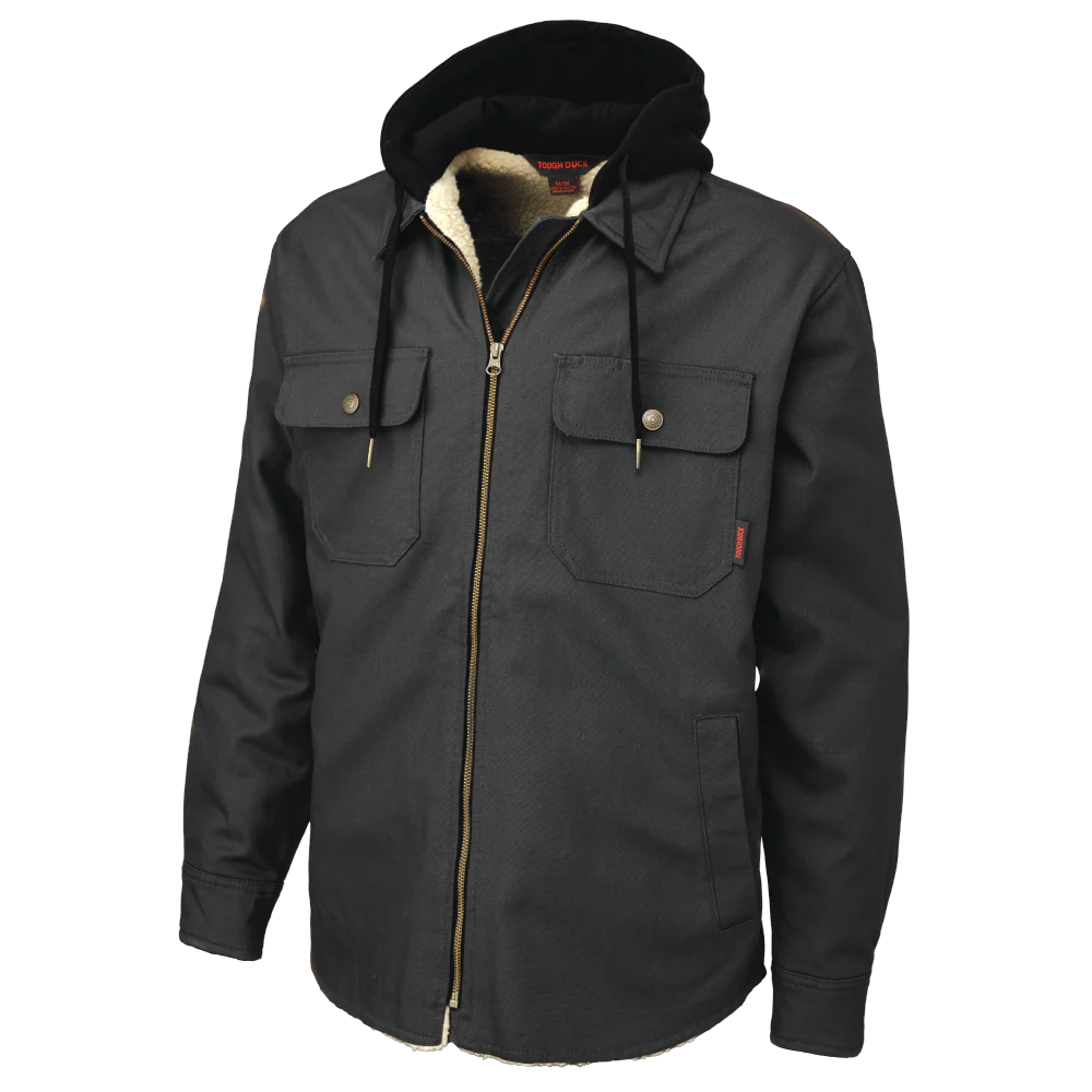 WS03 Chemise-manteau en duck doublée sherpa