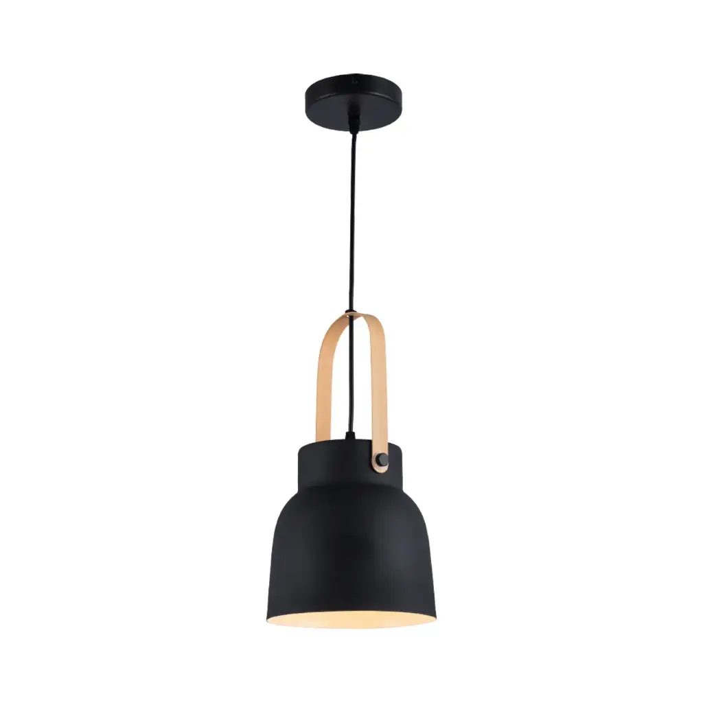 Gordon Pendant Light 1 x E26 40W Max reflector 7.4" dia. black