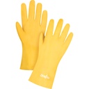 Gants à fini rugueux et résistants aux produits chimiques taille 9 PVC poignet Manchette doublure Interlock