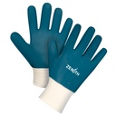 Gants à poignet en tricot de poids lourd taille Moyen/8 Coton paume enduite de Nitrile doublure Coton