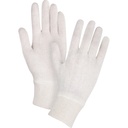 Gants d'inspection de poids moyen taille Dames Poly/coton poignet Poignet en tricot