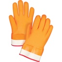 Gants doublés pour l'hiver résistants aux produits chimiques taille Grand/9 PVC poignet Sécurité doublure Molleton de mousse