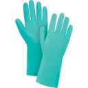 Gants résistants aux produits chimiques à prise en losange taille 9 Nitrile poignet Droit doublure Ouatée