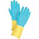 Gants trempés résistants aux produits chimiques taille 8 Néoprène poignet Droit doublure Ouatée