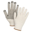 Gants tricotés de poids lourd taille Grand Poly/coton paume enduite de Un côté