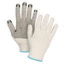Gants tricotés de poids lourd taille T-Grand Poly/coton paume enduite de Un côté