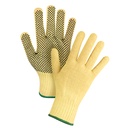 Gants tricotés sans couture à pois taille Moyen/8 Kevlar(MD) paume enduite de PVC
